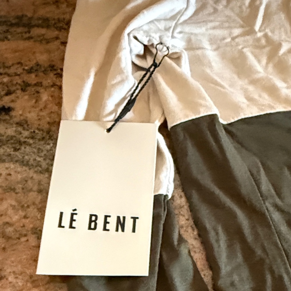 Women's Long Sleeve Tee - Cream and Gray
